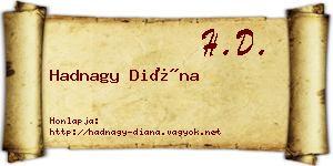 Hadnagy Diána névjegykártya