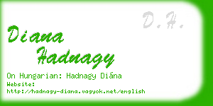 diana hadnagy business card